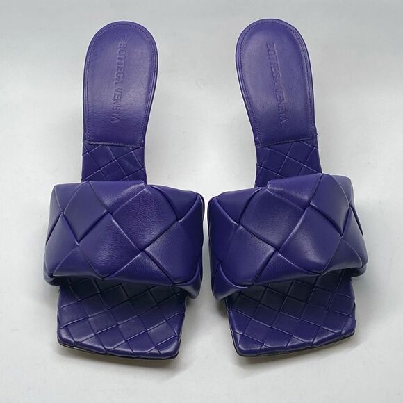 Bottega Veneta Intrecciato Lido Heeled Sandals size 37 - Picture 4 of 13